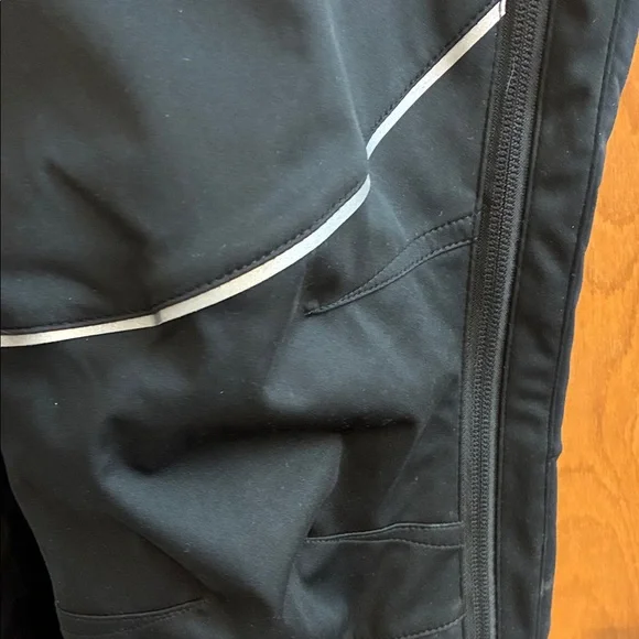 Black Reflective-Trim Track Joggers - Picture 8 of 16